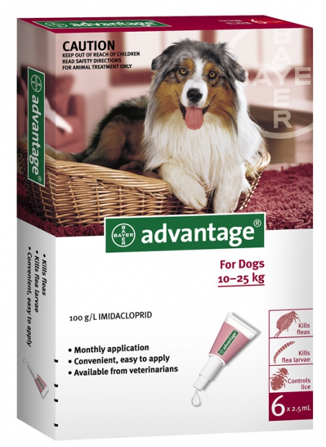 Advantage Dog Lge 10 25 Kg Red 6 Pack Garrard S Horse And Hound
