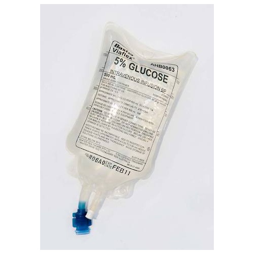 baxter glucose bag 500ml